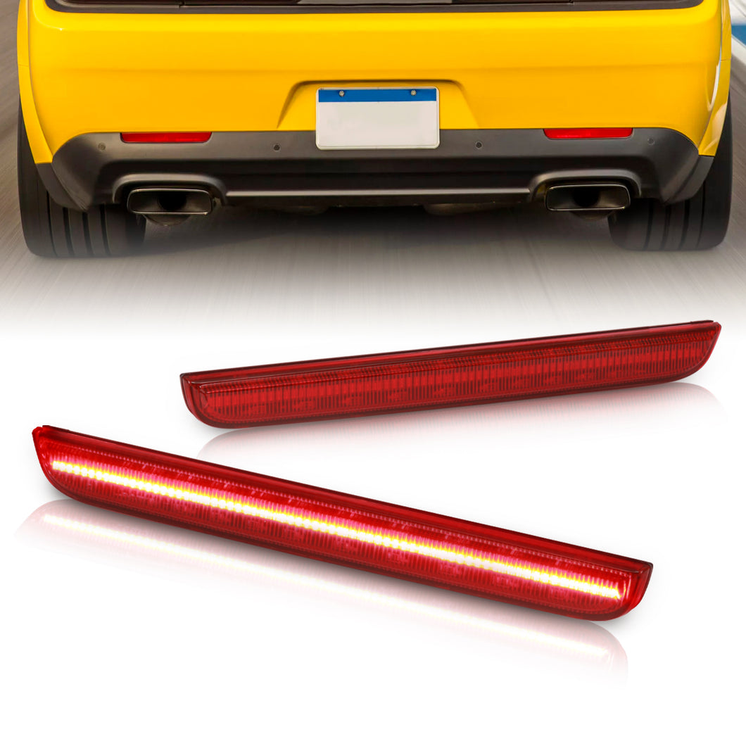Dodge Challenger 2015-2023 Rear Red LED Reflector Light Red Len