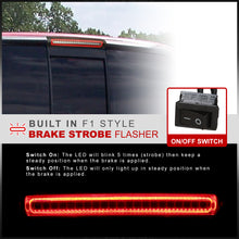 Load image into Gallery viewer, Ford F150 1997-2003 / F250 1997-1999 / Excursion 2000-2005 Strobe LED 3rd Brake Light Chrome Housing Smoke Len (Version 3)
