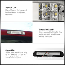 Load image into Gallery viewer, Ford F250 F350 F450 (Super Duty Models Only) 1999-2016 / Ford Ranger 1993-2011 / Mazda B2300 B2500 B300 B400 1995-2003 LED Bar 3rd Brake Light Chrome Housing Clear Len (Version 2)
