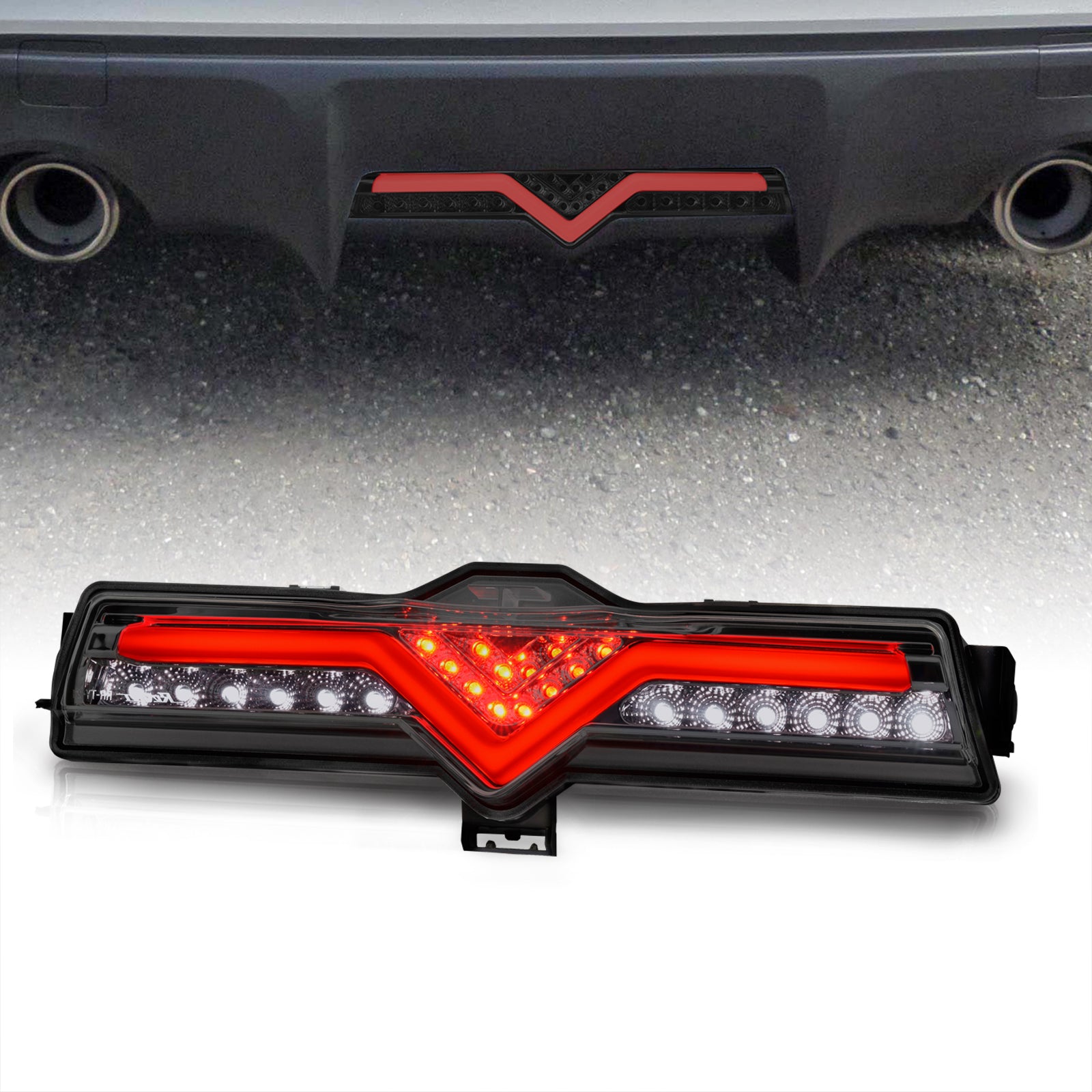 パーツ BR16-REDMF / BR16-REDMRSS OLM 4th Brake Light / Reverse Light (Clear Lens, Red Housing