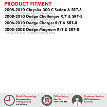 Load image into Gallery viewer, Chrysler 300C 2005-2010 / Dodge Charger 2006-2010 / Challenger 2008-2010 / Magnum 2005-2008 5.7L 6.1L V8 Cold Air Intake Black + Heat Shield
