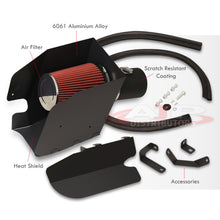 Load image into Gallery viewer, Ford F250 F350 F450 F550 Super Duty V8 6.4L 2008-2010 Cold Air Intake Black + Heat Shield
