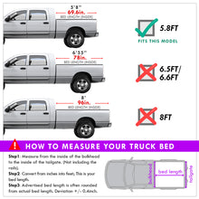 Load image into Gallery viewer, Chevrolet Silverado 1500 LT Crew Cab 5.8FT 2014-2018 / GMC Sierra 1500 Crew Cab 5.8FT 2014-2018 Hard Tri Fold Truck Tonneau Bed Cover (Extra Short Bed 5´8&quot;)
