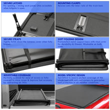 Load image into Gallery viewer, Chevrolet C/K Silverado 1988-2007 / GMC C/K Sierra 1988-2007 6.5FT 6.6FT Soft 4 Fold Truck Tonneau Bed Cover (Standard Short Bed 6´55&quot; - Will Not Fit Stepsides &amp; Flareside Beds)
