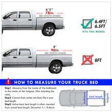 Load image into Gallery viewer, Dodge Ram 1500 2002-2018 / RAM 1500 Classic 2019-2022 / Dodge Ram 2500 3500 2003-2022 6.5FT Soft 4 Fold Truck Tonneau Bed Cover (Standard Short Bed 6´5&quot; without Ram Box)
