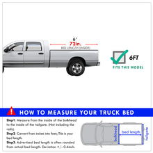 Load image into Gallery viewer, Ford Ranger Styleside 6FT 1983-2011 / Mazda B-Series Pickup Styleside 6FT 1994-2010 Soft Tri Fold Truck Tonneau Bed Cover (Standard Short Bed 6´)
