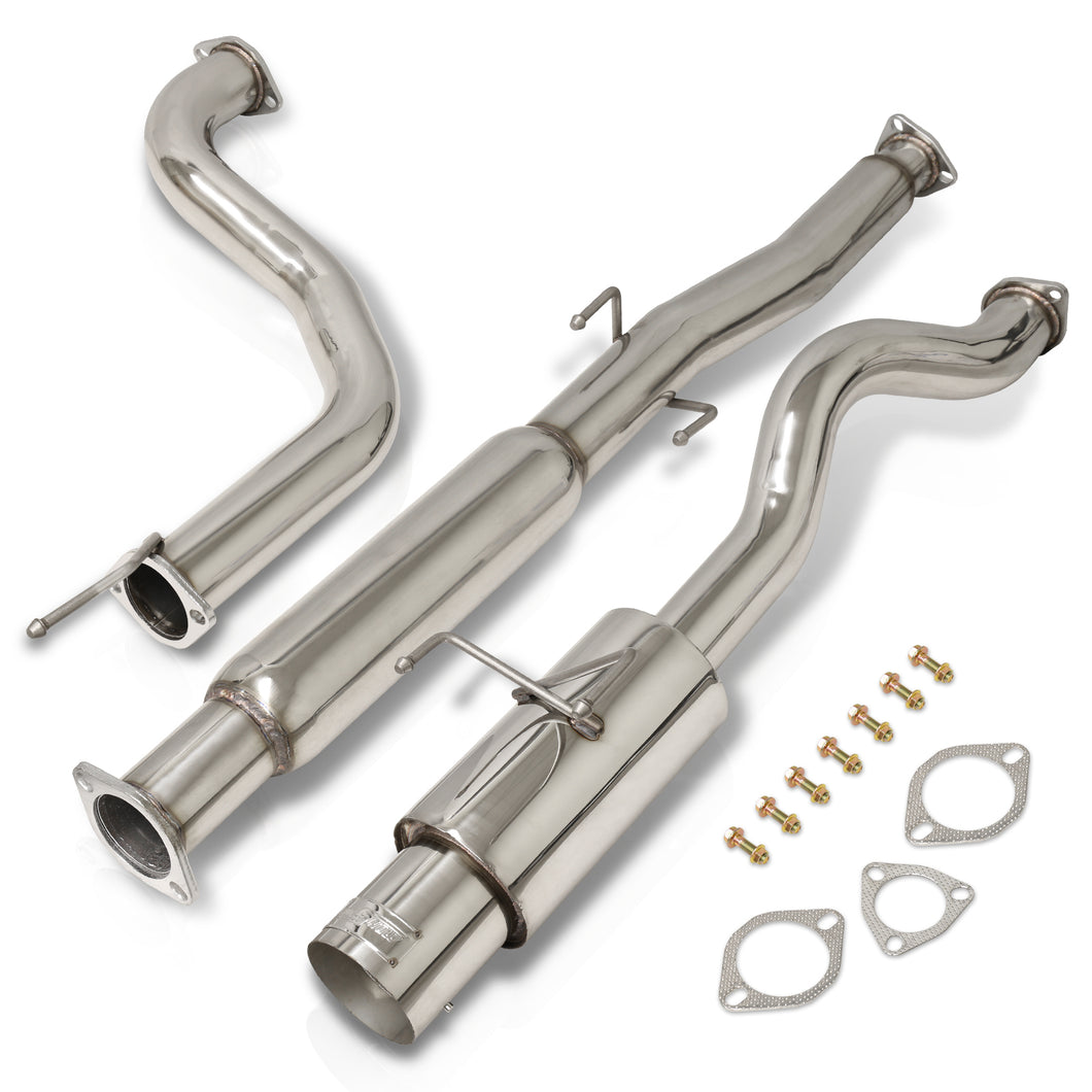 Acura Integra Hatchback GS LS RS 1994-2001 N1 Style Stainless Steel Catback Exhaust System (Piping: 2.5