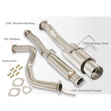 Load image into Gallery viewer, Acura Integra GSR Hatchback 1994-2001 N1 Style Stainless Steel Catback Exhaust System (Piping: 2.5&quot; / 65mm to 3.0&quot; / 76mm | Tip: 4.5&quot;)
