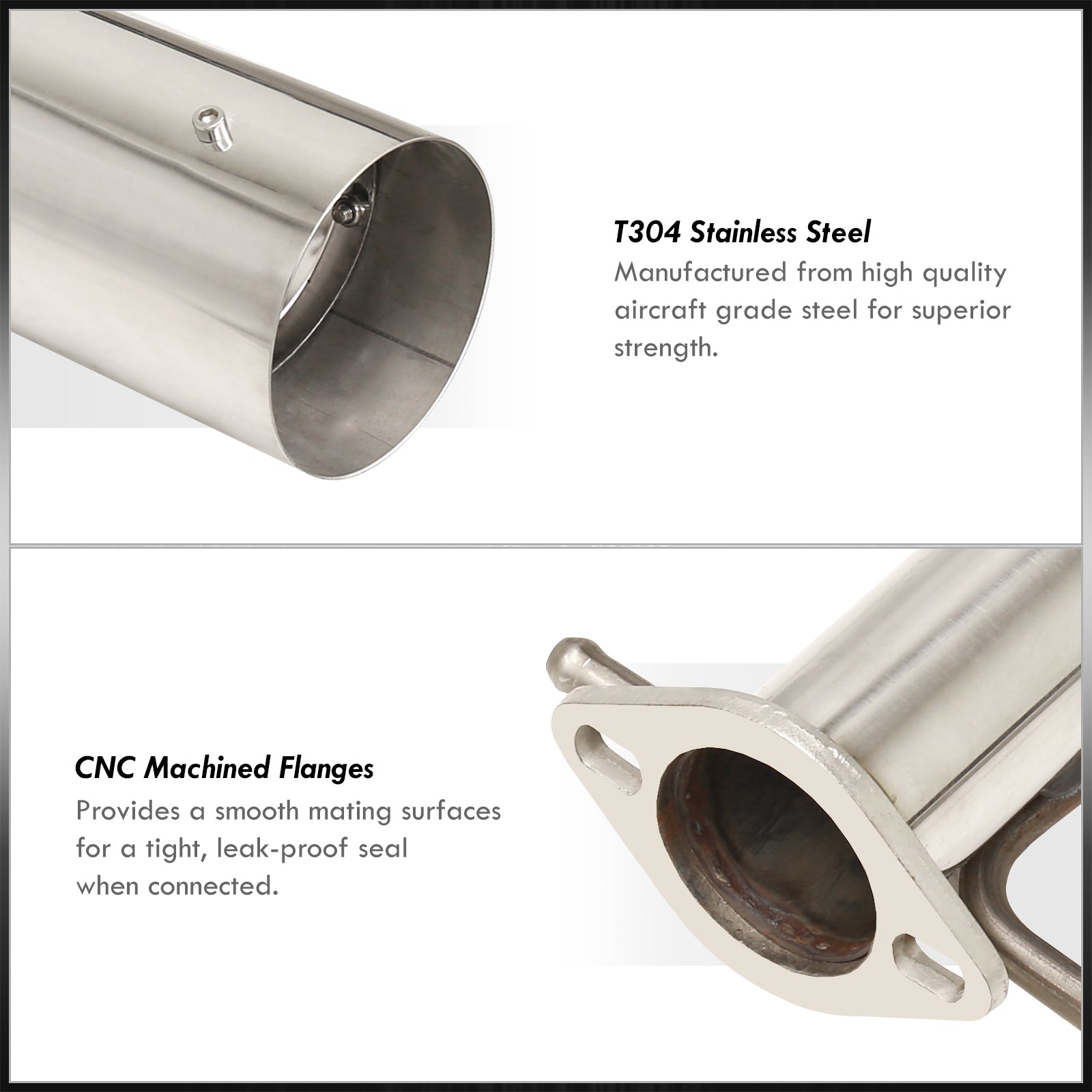 Ford Focus ZX3 ZX5 2000-2004 Stainless Steel Catback Exhaust