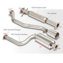 Load image into Gallery viewer, Ford Focus ZX3 ZX5 2000-2004 Stainless Steel Catback Exhaust System (Piping: 3.0&quot; / 76mm | Tip: 4.0&quot;)
