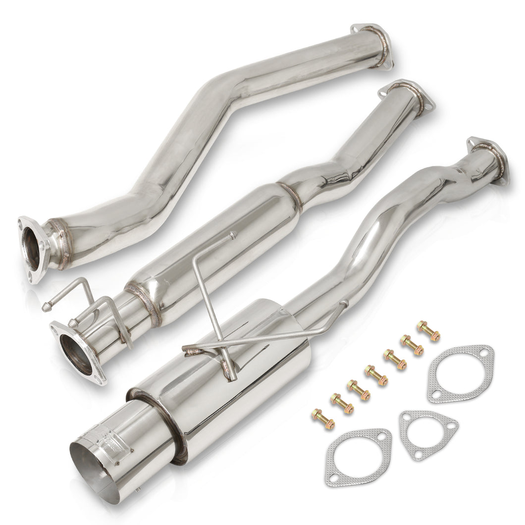 Honda Civic EX 2001-2005 N1 Style Stainless Steel Catback Exhaust System (Piping: 2.5