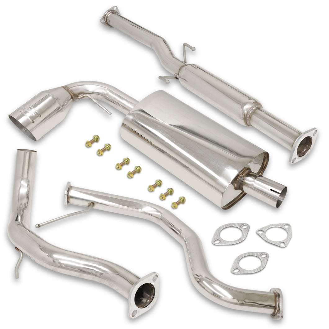 Honda Civic Hatchback 1988-1991 Stainless Steel Catback Exhaust System (Piping: 2.25