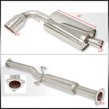 Load image into Gallery viewer, Honda Civic Hatchback 1988-1991 Stainless Steel Catback Exhaust System (Piping: 2.25&quot; / 58mm | Tip: 4.5&quot;)
