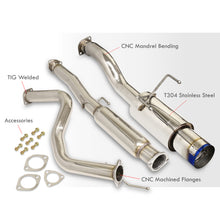 Load image into Gallery viewer, Honda Civic Coupe / Sedan 1992-2000 N1 Style Stainless Steel Catback Exhaust System Burnt Tip (Piping: 2.5&quot; / 65mm to 3.0&quot; / 76mm | Tip: 4.5&quot;)
