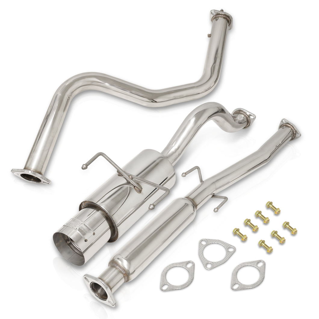 Honda Civic Hatchback 1996-2000 N1 Style Stainless Steel Catback Exhaust System (Piping: 2.5