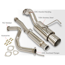 Load image into Gallery viewer, Honda Civic Hatchback 1996-2000 N1 Style Stainless Steel Catback Exhaust System (Piping: 2.5&quot; / 65mm to 3.0&quot; / 76mm | Tip: 4.5&quot;)
