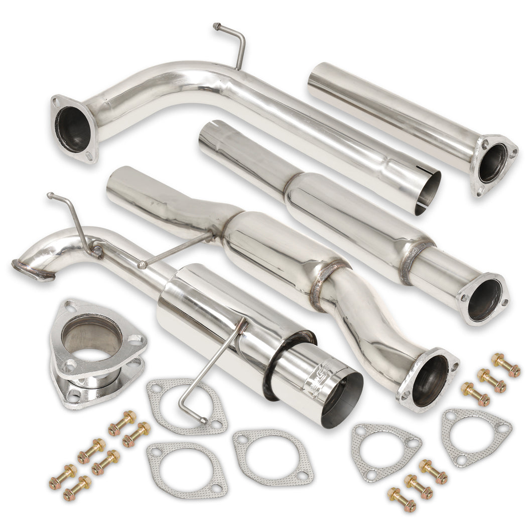 Honda Accord 2.3L I4 1998-2002 N1 Style Stainless Steel Catback Exhaust System (Piping: 2.5