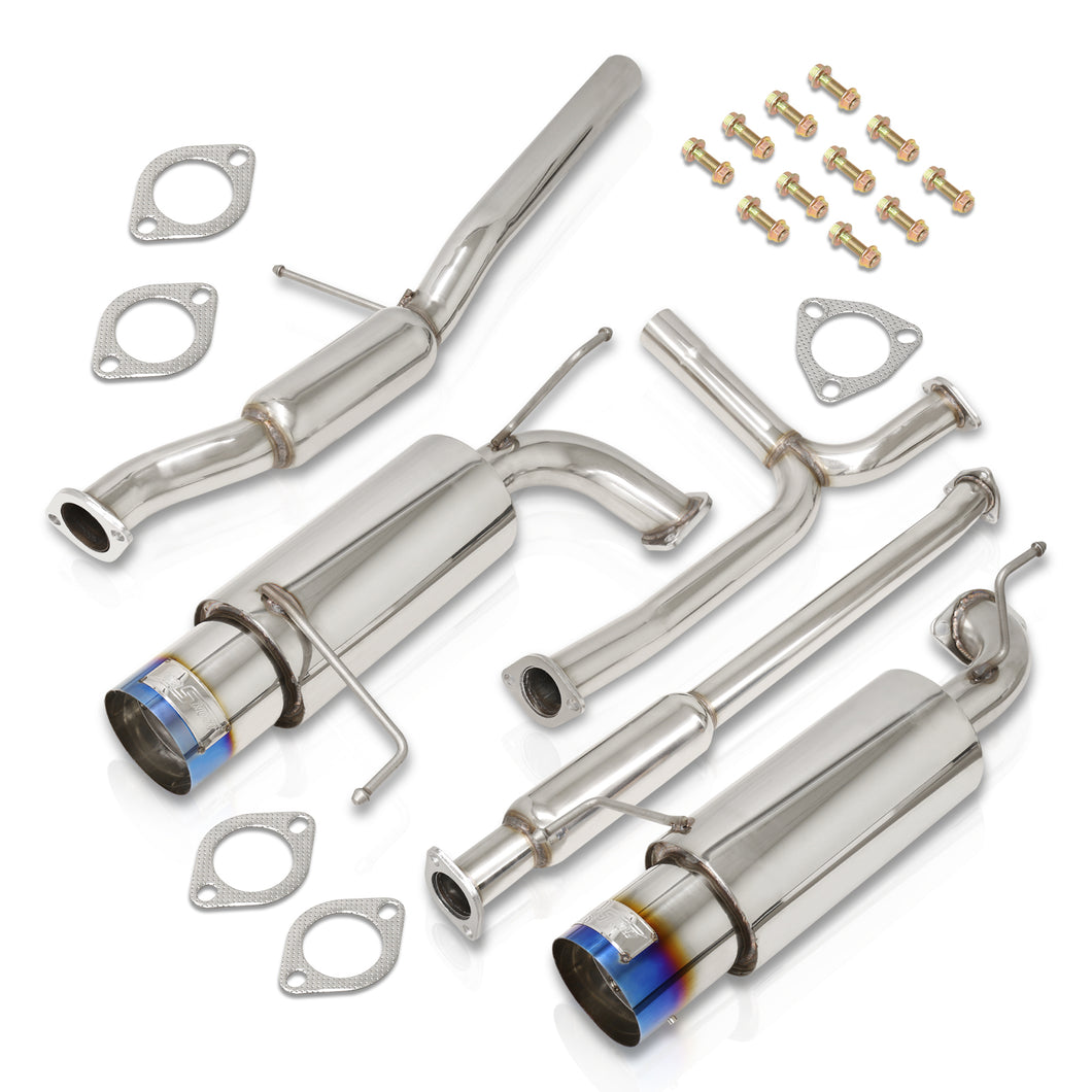 Honda Accord 3.0L V6 1998-2002 N1 Style Stainless Steel Catback Exhaust System Burnt Tip (Piping: 2.5