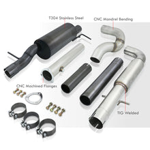 Load image into Gallery viewer, Volkswagen Golf MK4 1.8L Turbo 2000-2005 / Jetta MK4 1.8L Turbo 1999-2005 Dual Tip Stainless Steel Catback Exhaust System Gunmetal (Piping: 3.0&quot; / 76mm | Tip: 2.5&quot;)
