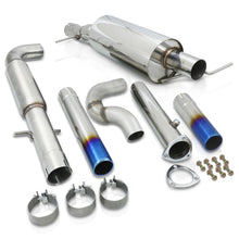 Load image into Gallery viewer, Volkswagen Golf MK4 1.8L Turbo 2000-2005 / Jetta MK4 1.8L Turbo 1999-2005 Dual Tip Stainless Steel Catback Exhaust System Burnt Tip (Piping: 3.0&quot; / 76mm | Tip: 2.5&quot;)
