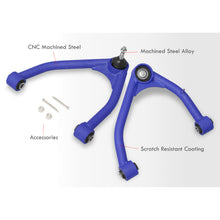 Load image into Gallery viewer, Chevrolet Silverado 1500 2007-2016 / GMC Sierra 1500 2007-2016 2-4&quot; Lift Front Upper Tubular Control Arms Blue (Models With Factory Forged Steel Arms Only)
