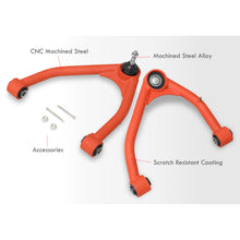 Load image into Gallery viewer, Chevrolet Silverado 1500 2007-2016 / GMC Sierra 1500 2007-2016 2-4&quot; Lift Front Upper Tubular Control Arms Red (Models With Factory Forged Steel Arms Only)
