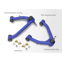 Load image into Gallery viewer, Chevrolet Silverado 1500 2014-2018 / GMC Sierra 1500 2014-2018 2-4&quot; Lift Front Upper Tubular Control Arms Blue (Models with Stamped Steel &amp; Aluminum Arms Only)
