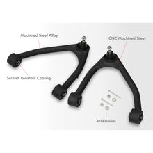 Load image into Gallery viewer, Chevrolet Suburban 2007-2020 / Tahoe 2007-2020 / GMC Yukon &amp; XL 2007-2020 / Cadillac Escalade 2007-2020 2-4&quot; Lift Front Upper Tubular Control Arms Black
