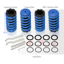 Load image into Gallery viewer, Acura Integra 1990-2001 / Honda Civic 1988-2000 / CRX 1988-1991 / Del Sol 1993-1997 Coilover Sleeves Kit Blue (Black Sleeves)
