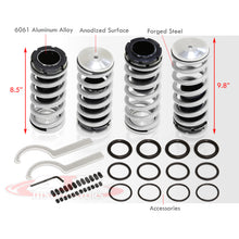 Load image into Gallery viewer, Honda Accord 1998-2002 Coilover Sleeves Kit Silver (Black Sleeves)
