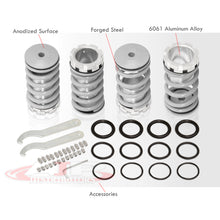 Load image into Gallery viewer, Mitsubishi Eclipse 1989-1999 / Nissan Sentra 1991-1999 / Toyota Corolla 1993-1997 Coilover Sleeves Kit Silver (Silver Sleeves)
