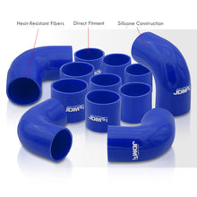 Load image into Gallery viewer, Universal 2.5&quot; 12 Pieces Piping Kit Silicone Couplers Blue (Use with PK-12P25*)
