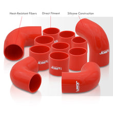 Load image into Gallery viewer, Universal 2.5&quot; 12 Pieces Piping Kit Silicone Couplers Red (Use with PK-12P25*)
