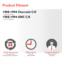 Load image into Gallery viewer, Chevrolet C/K 1988-1994 / GMC C/K 1988-1994 Interior Dashboard Single Din Stereo Radio Bezel Kit Black (Includes Dash Kit, Pocket Kit, Wiring Harness &amp; Antenna Adapter)
