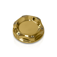 Load image into Gallery viewer, Acura/Honda Aluminum Round Circle Hole Style Oil Cap 24K Gold
