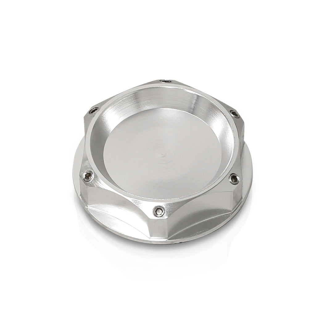 Acura/Honda Aluminum Round Circle Hole Style Oil Cap Silver