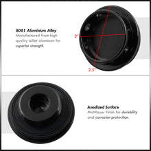 Load image into Gallery viewer, Toyota Aluminum Round Circle Hole Style Oil Cap Black
