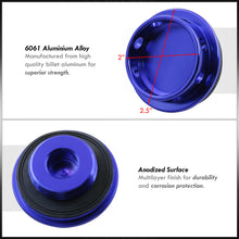 Load image into Gallery viewer, Toyota Aluminum Round Circle Hole Style Oil Cap Blue
