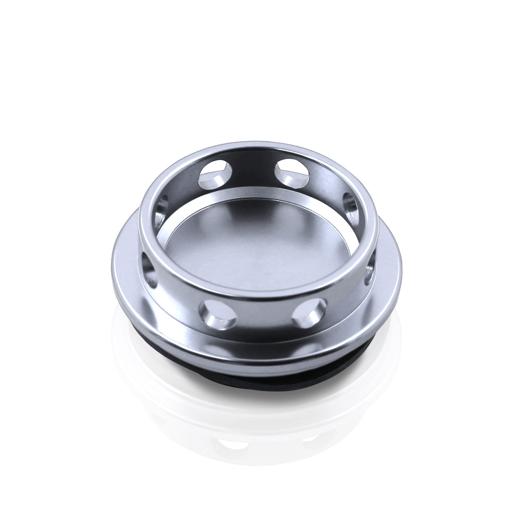 Toyota Aluminum Round Circle Hole Style Oil Cap Gunmetal