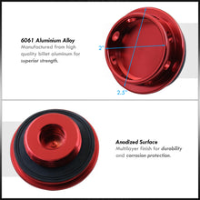 Load image into Gallery viewer, Toyota Aluminum Round Circle Hole Style Oil Cap Red
