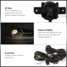 Load image into Gallery viewer, Nissan Altima 4DR 2010-2012 Front Fog Lights Clear Len (Includes Switch &amp; Wiring Harness)
