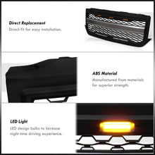 Load image into Gallery viewer, Chevrolet Silverado 1500 2016-2018 Front Grille Black with Amber LED DRL Running Lights
