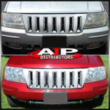 Load image into Gallery viewer, Jeep Grand Cherokee 1999-2004 Vertical Style Front Grille Chrome
