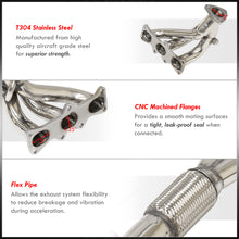 Load image into Gallery viewer, Ford Probe V6 1993-1997 / Mazda MX6 V6 1993-1997 Stainless Steel Exhaust Header
