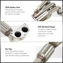 Load image into Gallery viewer, Toyota Corolla 1.6L I4 1993-1997 Stainless Steel Exhaust Header
