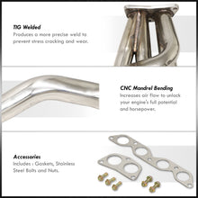 Load image into Gallery viewer, Toyota Corolla 1.6L I4 1993-1997 Stainless Steel Exhaust Header
