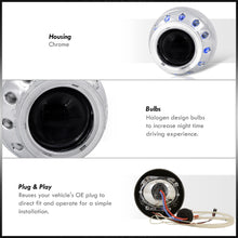 Load image into Gallery viewer, Universal G265 Dual Halo Projector Kit with H1 Bulbs (White Small / Blue Big Halo)
