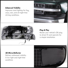 Load image into Gallery viewer, Chevrolet Silverado 1999-2002 / Suburban Tahoe 2000-2006 LED DRL Bar Factory Style Headlights + Bumpers Chrome Housing Smoke Len Clear Reflector
