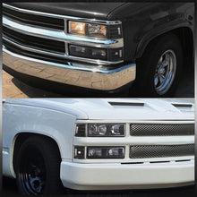 Load image into Gallery viewer, Chevrolet C/K 1500 2500 3500 1988-1993 Factory Style Headlights + Bumpers + Corners Lights Black Housing Clear Len Clear Reflector
