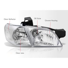 Load image into Gallery viewer, Chevrolet Venture 1997-2005 Factory Style Headlights Chrome Housing Clear Len Clear Reflector

